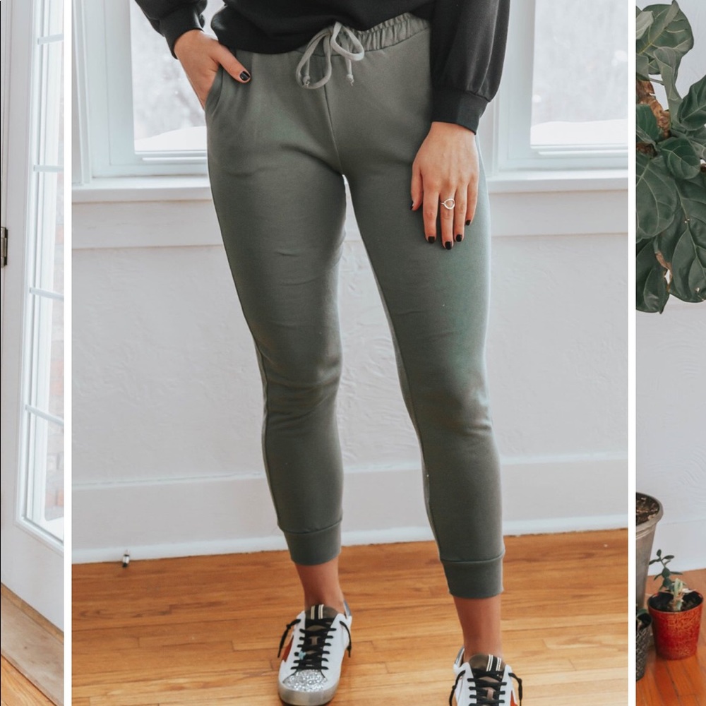 Olive Green Joggers